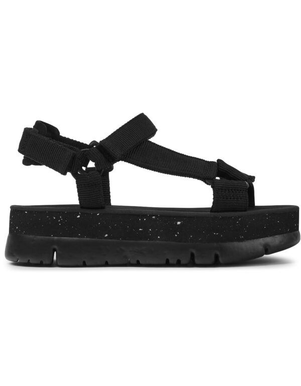 Camper Oruga Up K200851-004 Black Sandals for Women