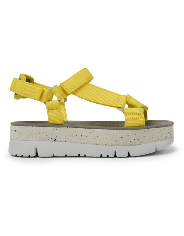 Camper Oruga Up K200851-012 Yellow Sandals for Women