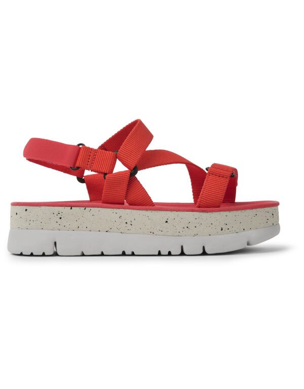 Camper Oruga Up K201330-005 Red Sandals for Women