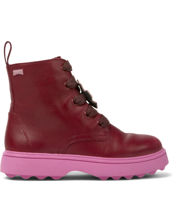 Camper Twins K900150-013 Burgundy Boots for Kids