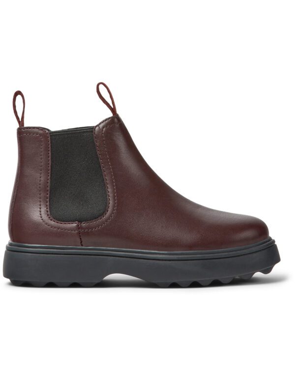 Camper Norte K900149-017 Burgundy Ankle Boots for Kids