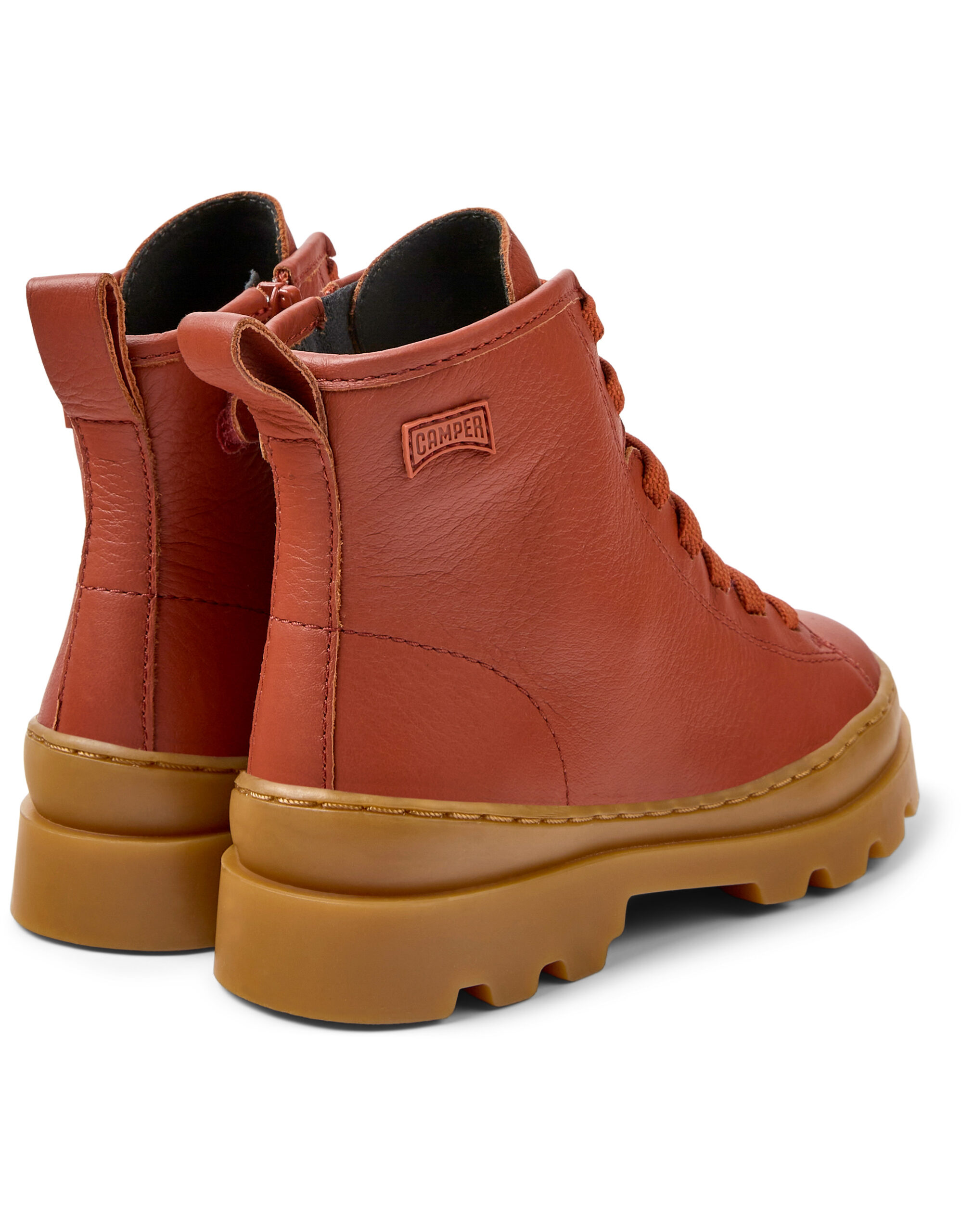 Camper Kids Brutus leather ankle boots - Red