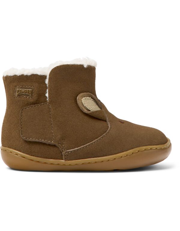 Camper Twins K900336-002 Brown Ankle Boots for Kids