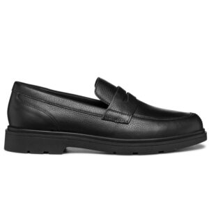 Geox Spherica U36D1A 00046 C9997 Black Loafers for Men